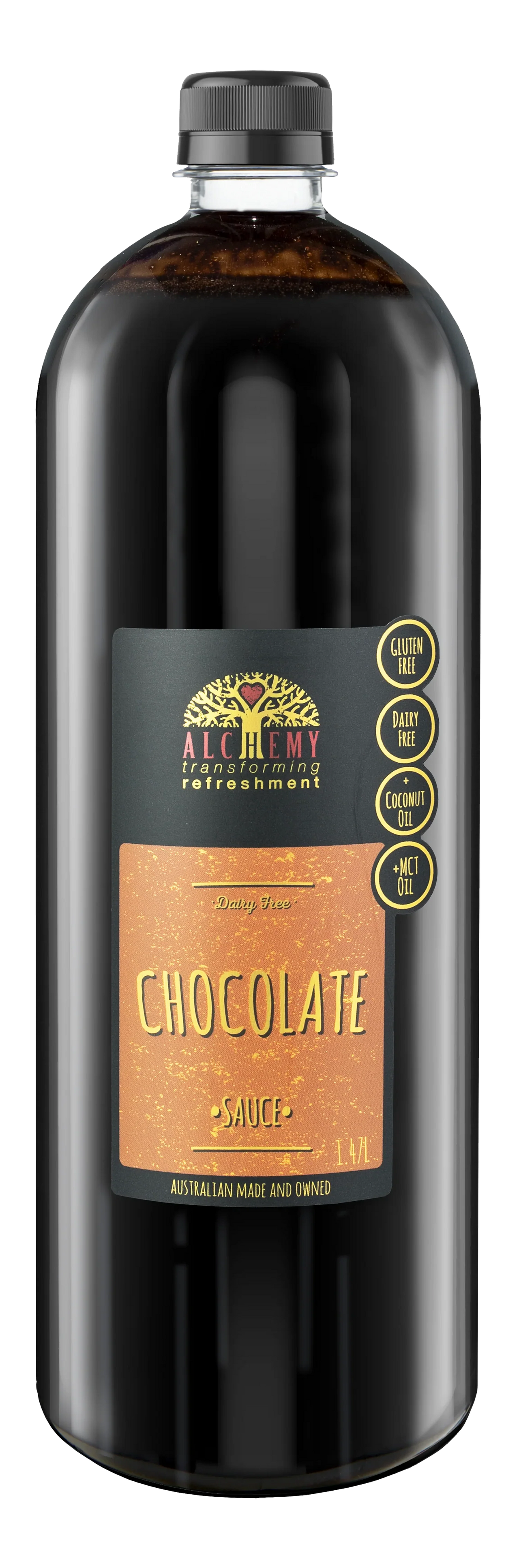 Alchemy Dairy Free Chocolate Sauce 1.47L, Cafe, Vegan & gluten free
