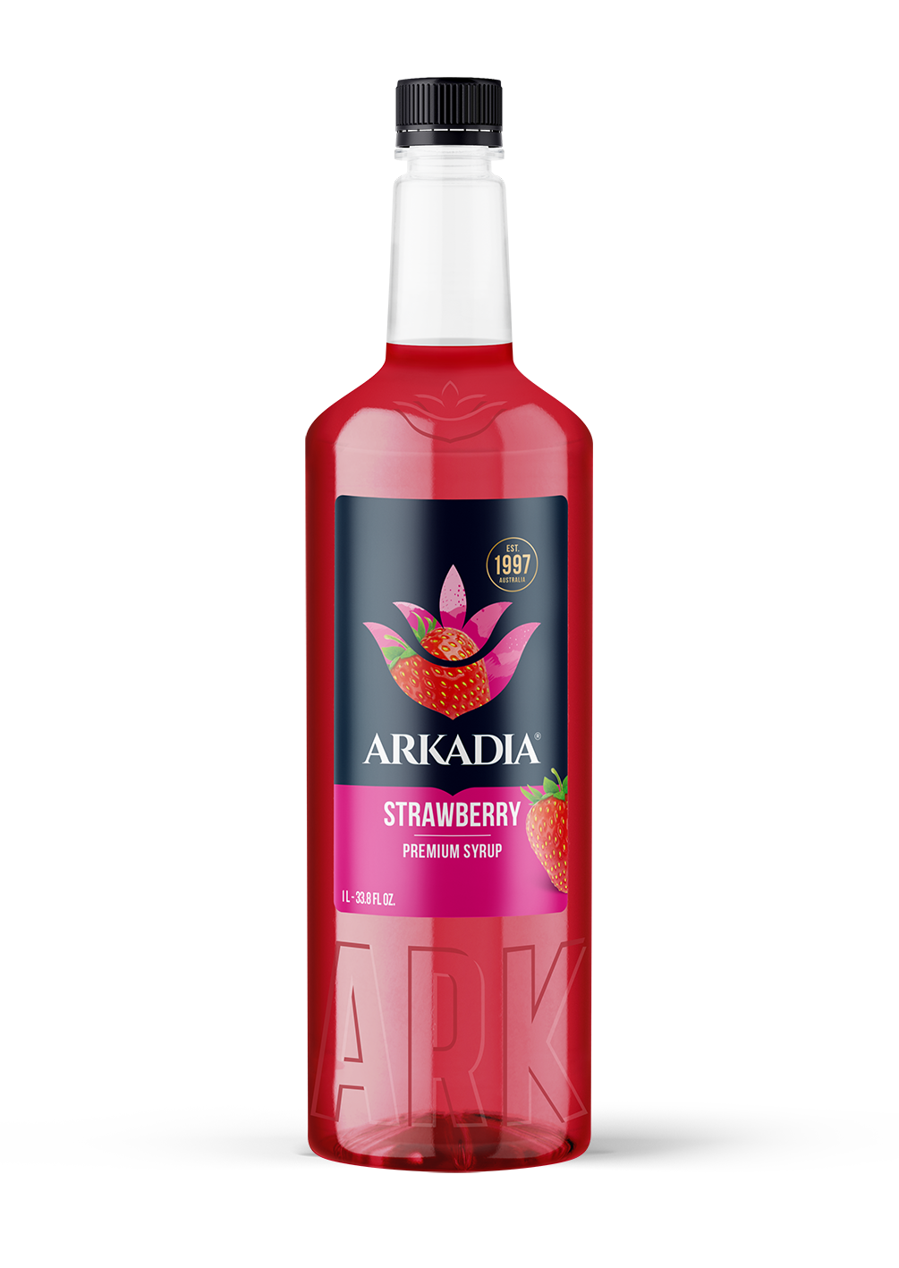 Arkadia Premium Syrup Strawberry 1L 1000ml ICED BARISTA CAFE MILKSHAKE