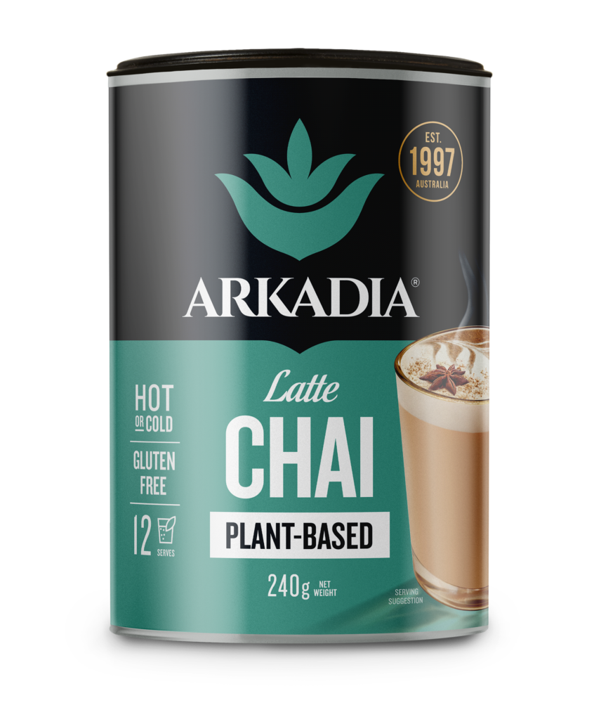 Arkadia Chai Tea Vegan 6 x 240g Dairy Free Gluten Free Plant Based Halal Latte