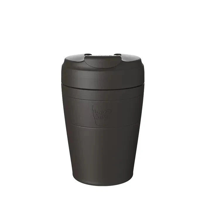 KeepCup Commuter 12oz BLACK Reusable Travel Mug, Insulated Stainless Steel