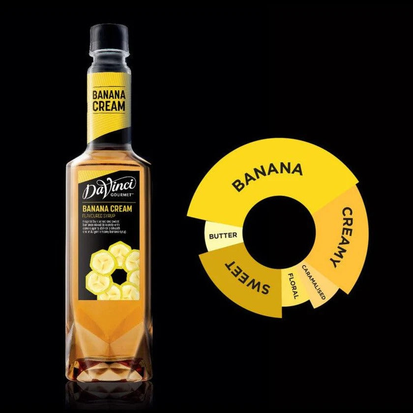DaVinci Gourmet Banana Cream Syrup 750ml HOT ICED BARISTA CAFE MILKSHAKE