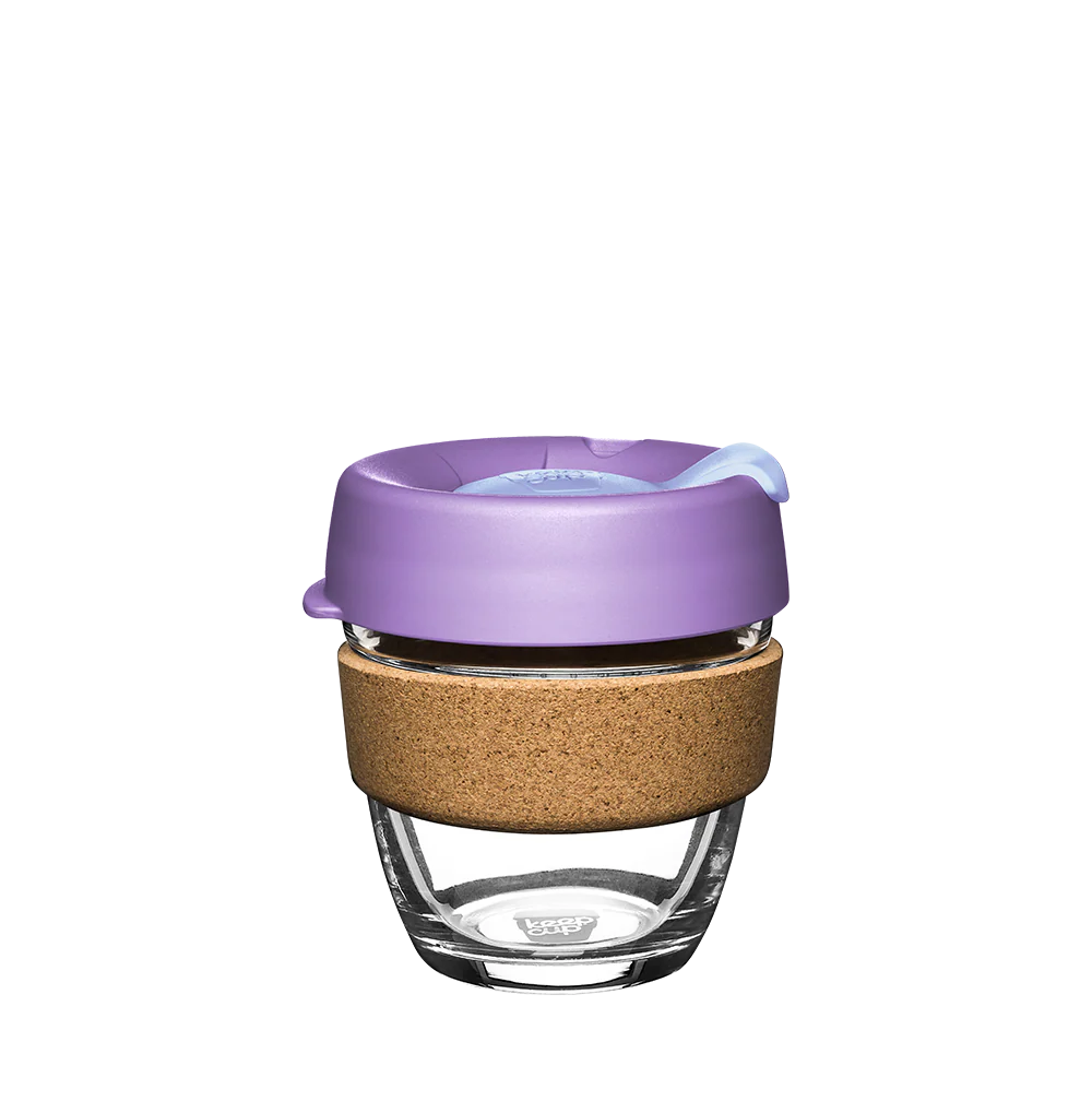 KeepCup Brew Cork Reusable Coffee Cup 8oz MOONLIGHT Premium Tempered Glass Travel