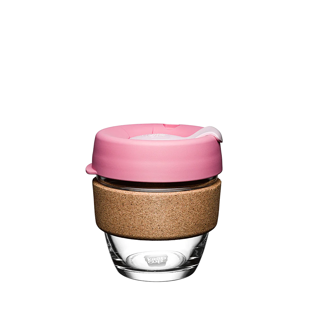 KeepCup Brew Cork Reusable Coffee Cup 8oz SASKATOON Premium Tempered Glass Travel