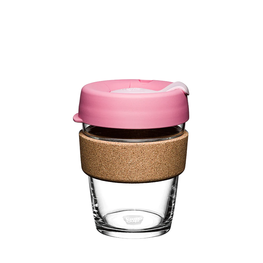 KeepCup Brew Cork Reusable Coffee Cup 12oz SASKATOON Premium Tempered Glass Travel