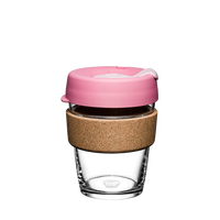 Thumbnail for KeepCup Brew Cork Reusable Coffee Cup 12oz SASKATOON Premium Tempered Glass Travel