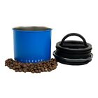 Airscape 4" Small Matt Blue Coffee Bean airtight storage Stainless Steel Canister