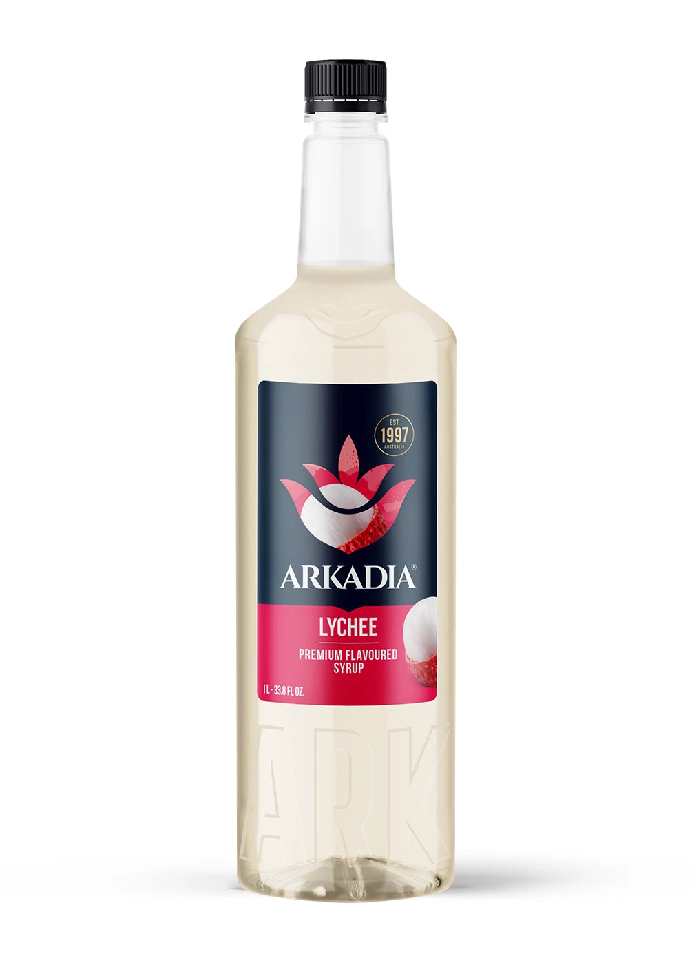 Arkadia Premium Lychee Syrup 1L HOT ICED BARISTA CAFE Coffee Cocktails Tea
