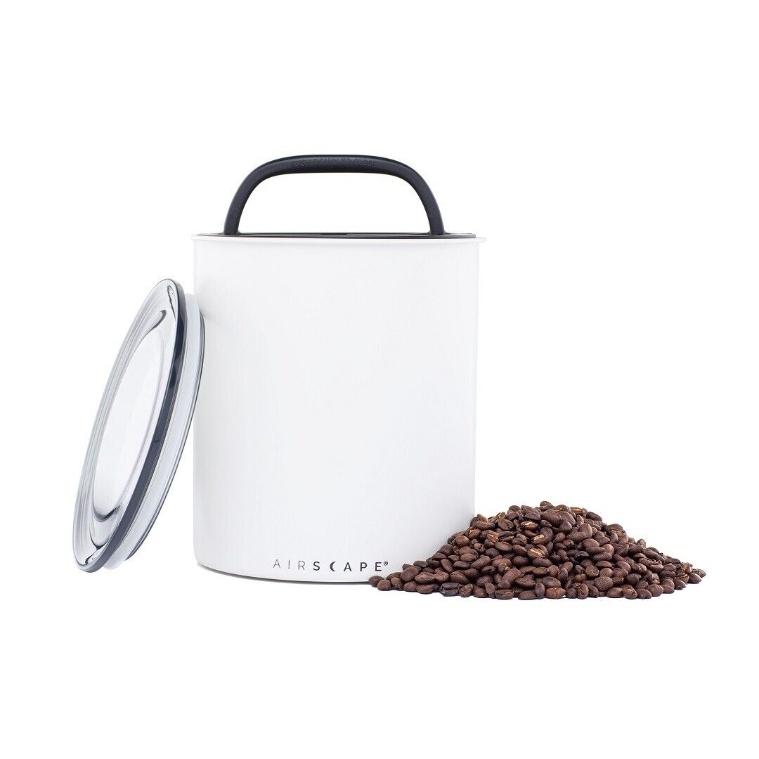 Airscape Classic Large 1kg Matt White Coffee Bean airtight storage Canister