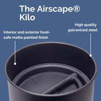 Thumbnail for Airscape Classic Large 1kg Matt Black Coffee Bean airtight storage Canister