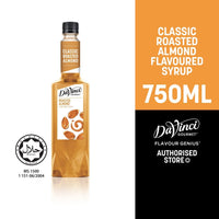 Thumbnail for DaVinci Roasted Almond Flavoured Syrup 750ml HOT ICED BARISTA CAFE MILKSHAKE