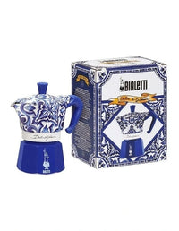 Thumbnail for Bialetti Dolce & Gabbana Blue Mediterranean Moka Express 3 Cup D&G Coffee Pot