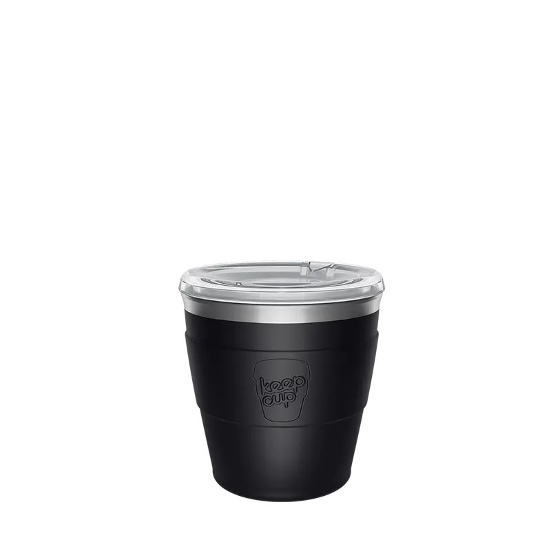 KeepCup PRESS FIT Thermal Quicksip 6oz/177ml Coffee Cup BLACK