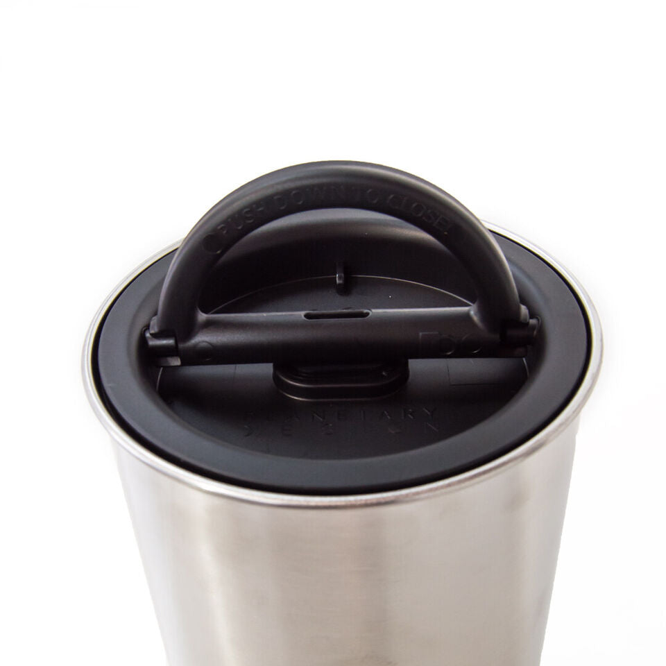 Airscape 4" Small Brushed Steel Coffee Bean airtight storage Stainless Steel Canister