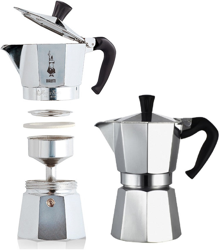 Bialetti Moka Express 6 Cup (270ml coffee) Stovetop Coffee Maker