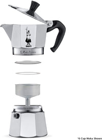 Thumbnail for Bialetti Moka Express 6 Cup (270ml coffee) Stovetop Coffee Maker